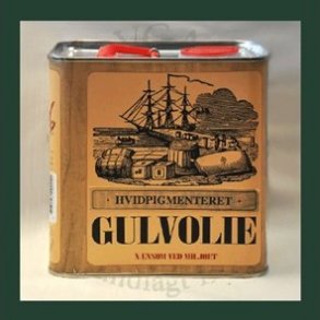 Gulvolie natur/hvidpigmenteret